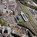 Blackburn railway station from the air  