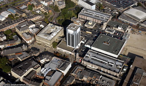  Blackburn town centre from the air  