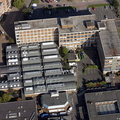  old Blackburn College buildings on  Feilden Street   Blackburn from the air  
