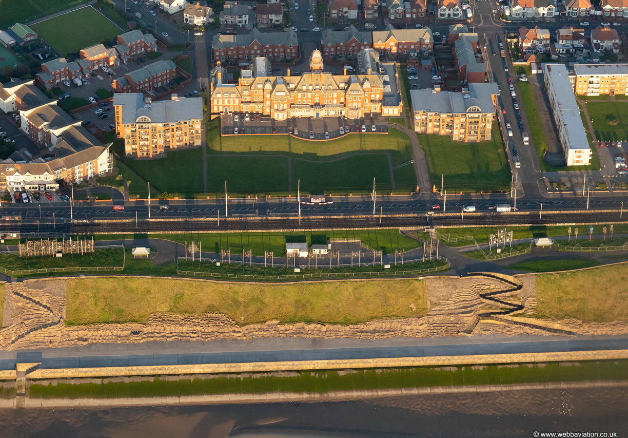 Admiral Point Blackpool from the air