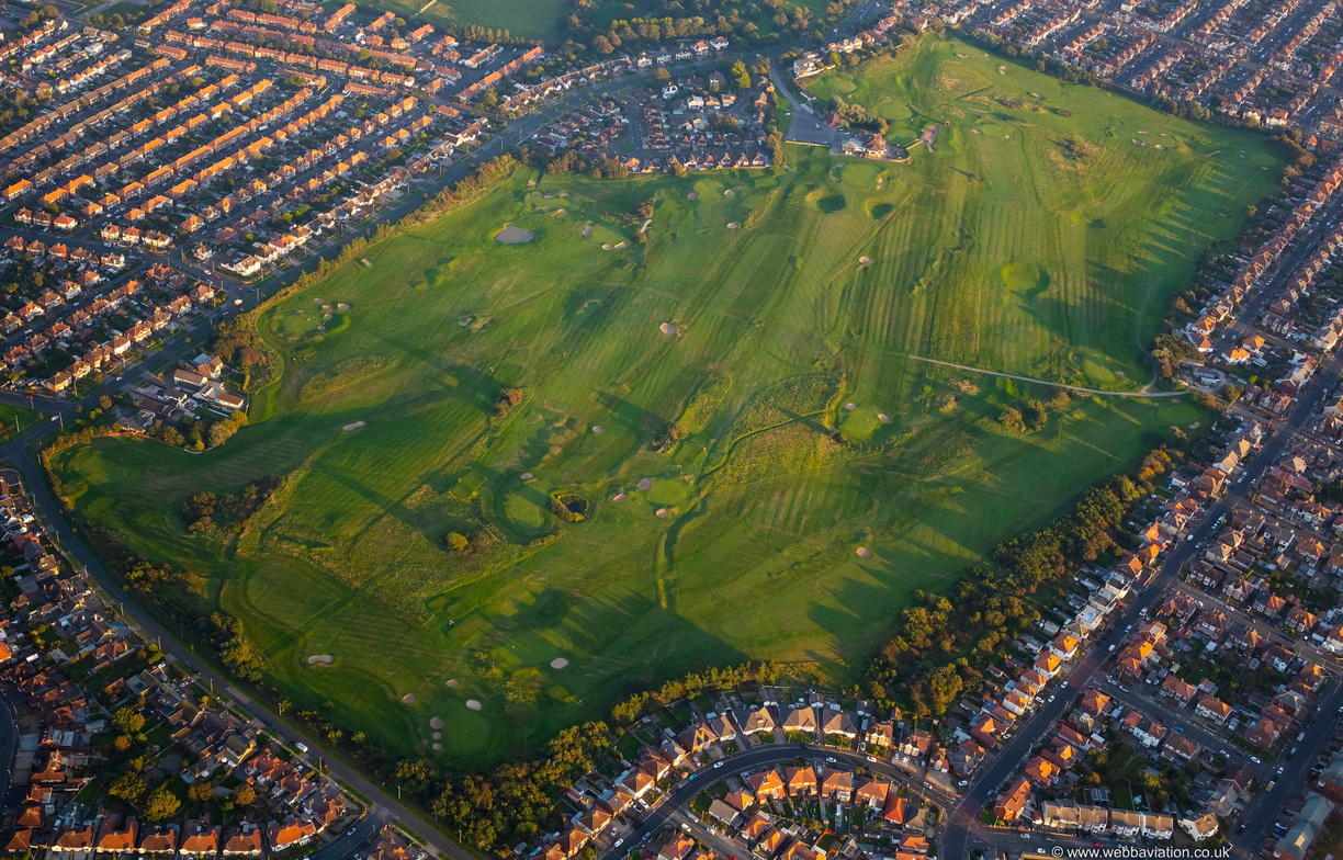 Blackpool North Shore Golf Course from the air
