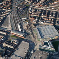 Blackpool North railway station aerial photograph