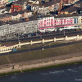 hotels on Blackpool Promenade aerial photograph
