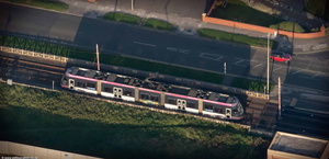 Blackpool Tram from the air