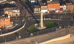 Blackpool War Memorial from the air