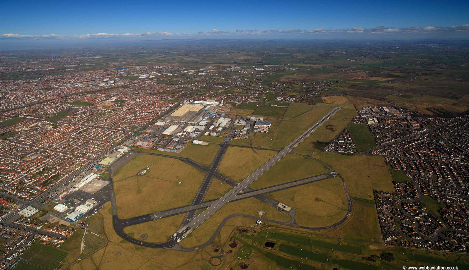 Blackpool Airport aerial photo