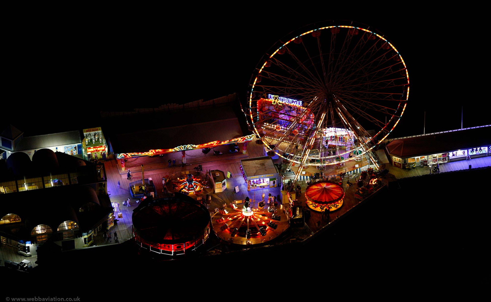 Blackpool Illuminations aerial photograph