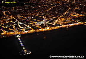 Blackpool Illuminations  UK aerial photograph