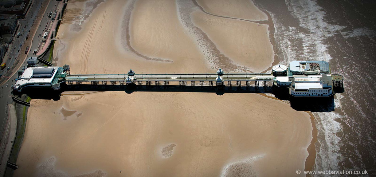 North Pier, Blackpool  from the air