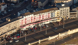  Tiffany’s Hotel on Queens Promenade Blackpool, from the air