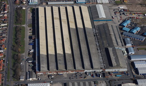 former Vickers factory Blackpool aerial photo