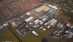 Blackpool Lancashire UK aerial photograph