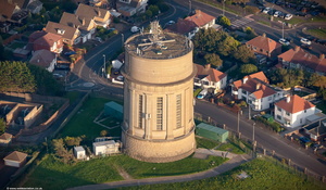 Warbreck Hill Water Tower Blackpool  from the air