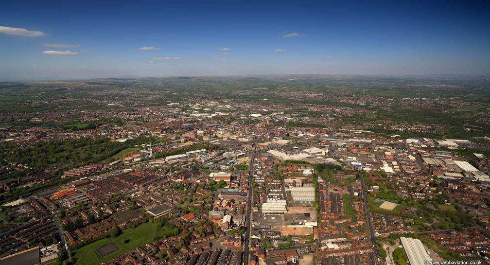 Bolton BL3 panorama from the air