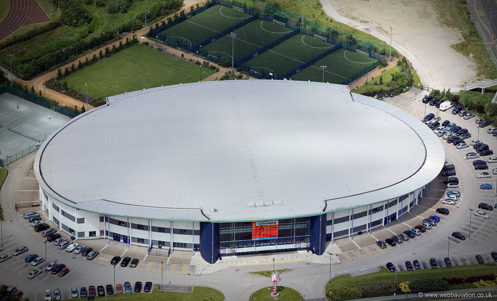 Bolton Arena from the air