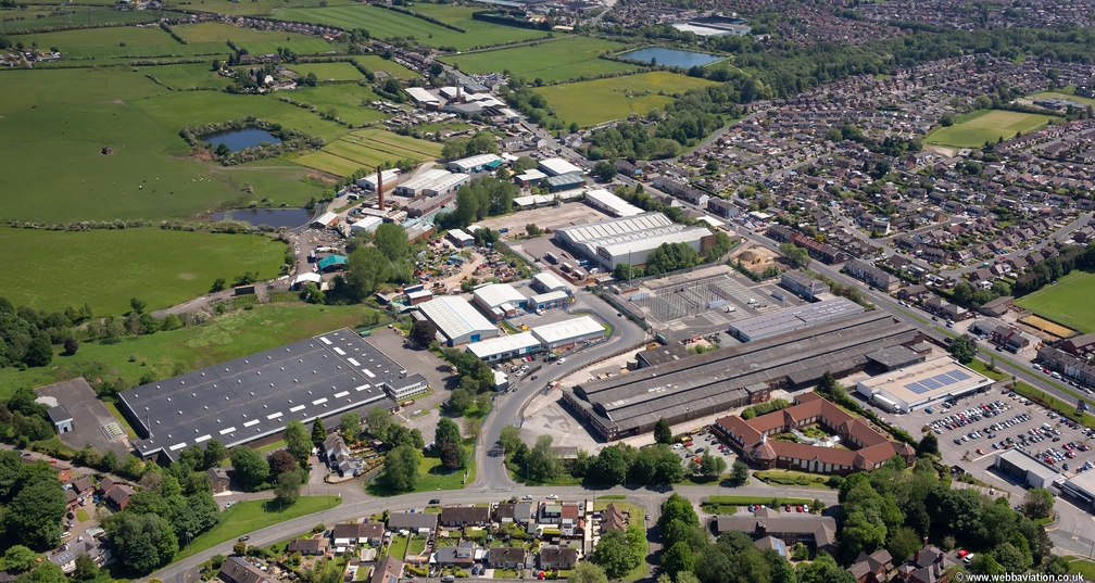 Breightmet Industrial Estate Bolton from the air