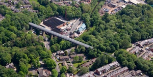 Darcy Lever Viaduct  Bolton from the air