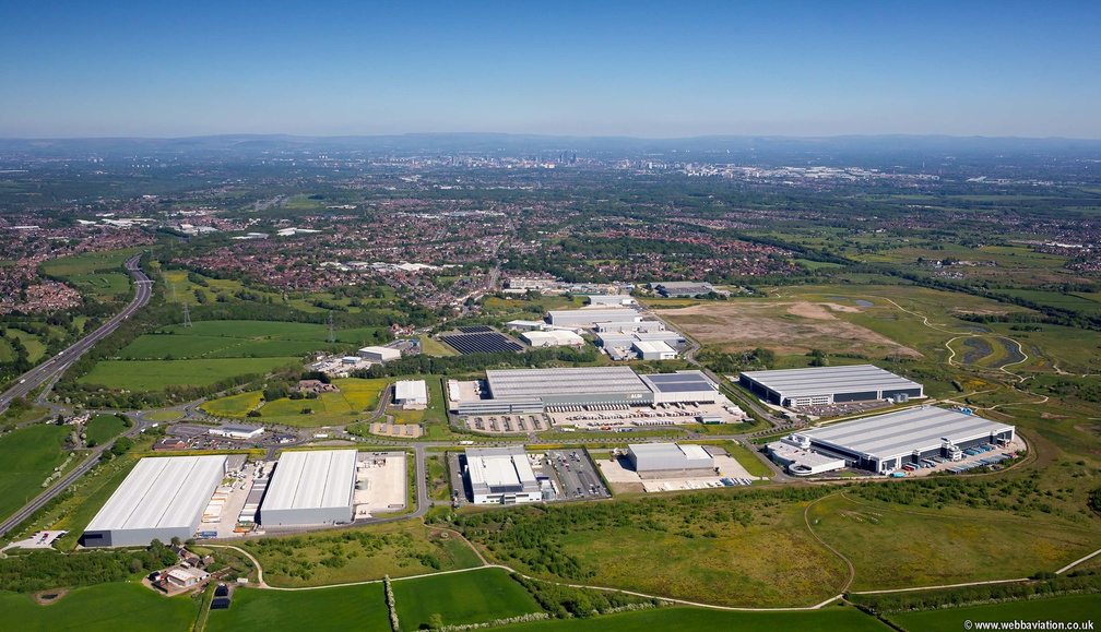  Logistics North Business park Over Hulton Bolton from the air