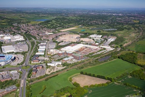 Lostock Industrial Estate, Bolton Lancashire from the air