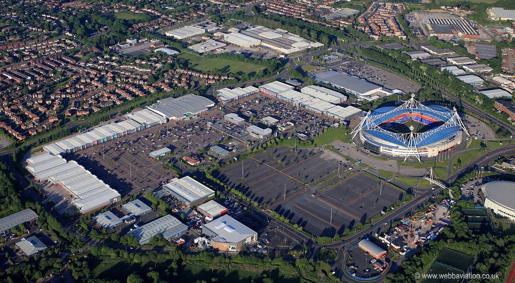 Middlebrook Retail Park, Horwich, Bolton from the air