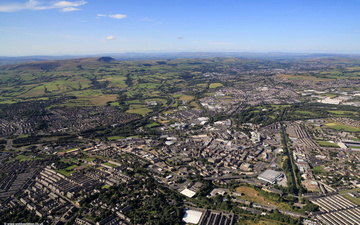  Burnley Lancashire  from the air