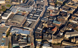 Burnley town centre aerial photograph