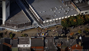  Burnley town centre aerial photograph