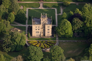 Gawthorpe Hall from the air