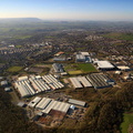 Heasandford Inustrial Estate, Widow Hill Road, Burnley from the air