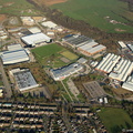 Heasandford Inustrial Estate, Widow Hill Road, Burnley Lancashire from the air