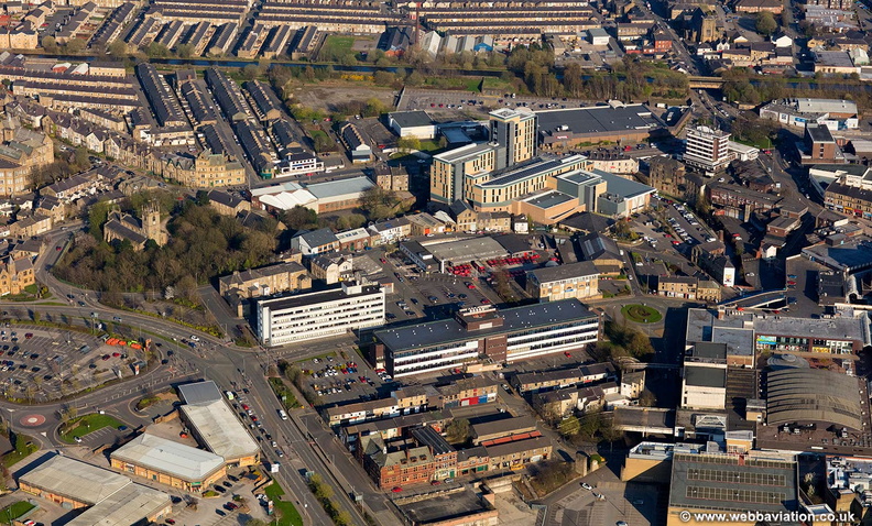 Kingsway & Vicinity Burnley  aerial photograph