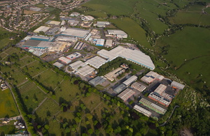 Rossendale Road Industrial Park /   Orient Business Park, Burnley BB11  from the air
