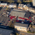 Royal Mail Burnley Delivery / sorting Office Bank Parade, Burnley  aerial photograph