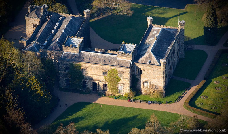 Towneley Hall  Burnley  aerial photograph