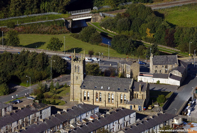 Trinity Towers, Burnley aerial photograph
