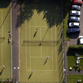 tennis court aerial photograph