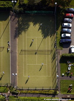 tennis court aerial photograph