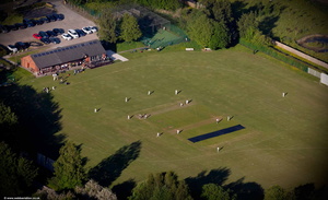 Burscough Cricket Club from the air