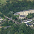Brooksbottom Mill & Waterside Pub Summerseat  Bury  from the air