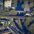 Brooksbottom Viaduct Bury  from the air
