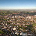 Bury Lancashire UK  from the air 