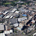 Bury Lancashire UK  from the air 
