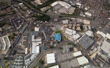 Bury   from the air near verticle