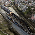 railway yards at Bury on the East Lancashire Railway    from the air 