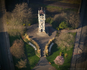 Whitehead Clock Tower, Bury from the air