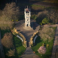 Whitehead Clock Tower, Bury from the air