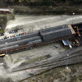  engine shed on the  East Lancashire Railway from the air 