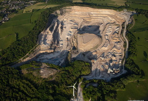  Back Lane Quarry Carnforth from the air