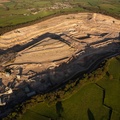 Back Lane Quarry Carnforth  from the air