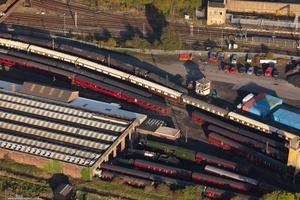 Carnforth MPD, formerly Steamtown Carnforth  from the air